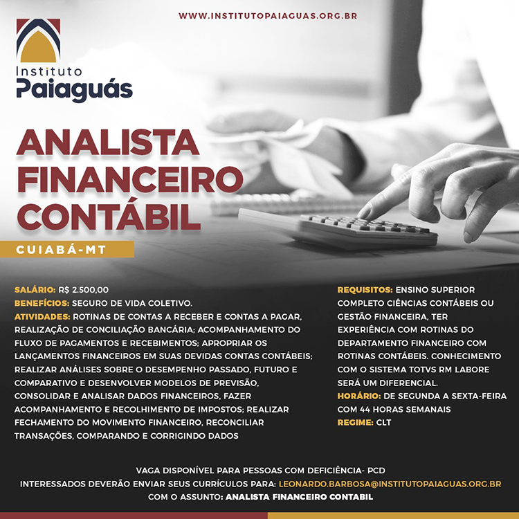 Analista Financeiro Contábil - Cuiabá-MT