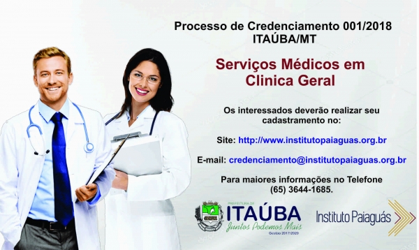 Processo de Credenciamento 001/2018 - Itaúba